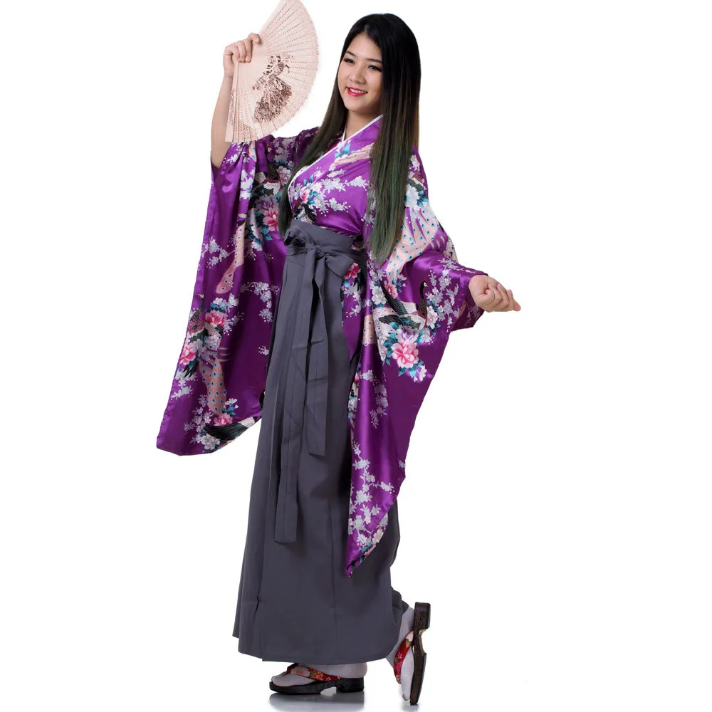 Emi Women’s Japanese Kimono Hakama Set