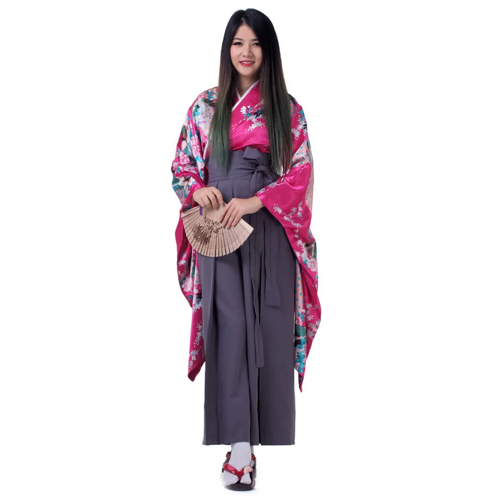 Emi Women’s Japanese Kimono Hakama Set