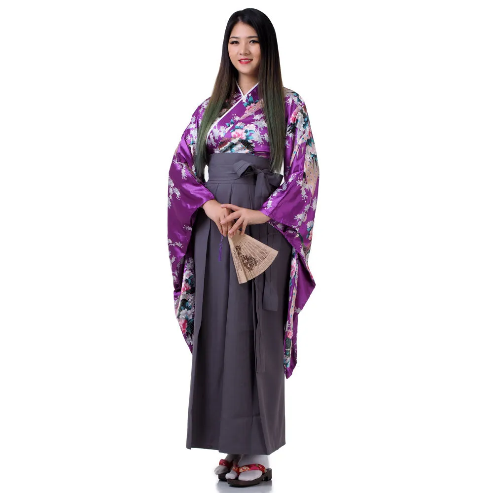 Emi Women’s Japanese Kimono Hakama Set