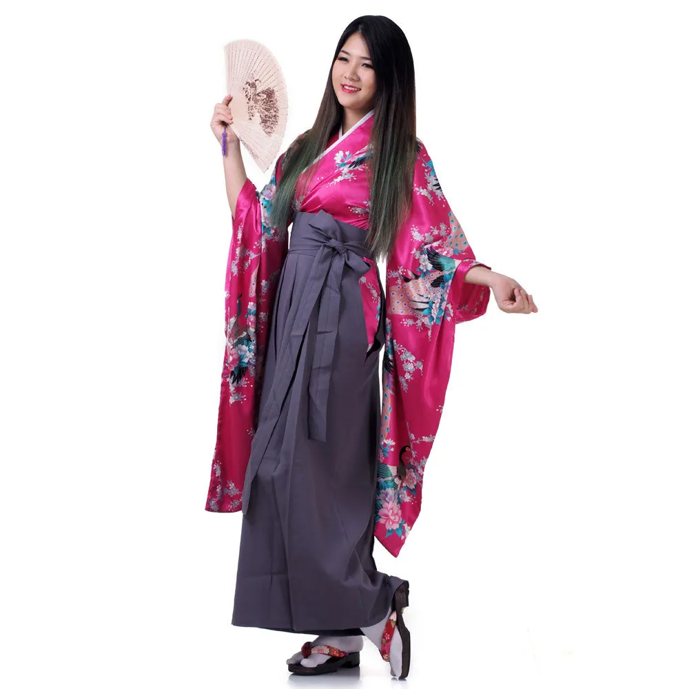 Emi Women’s Japanese Kimono Hakama Set