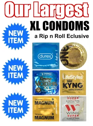 Extra Large condoms Assortment