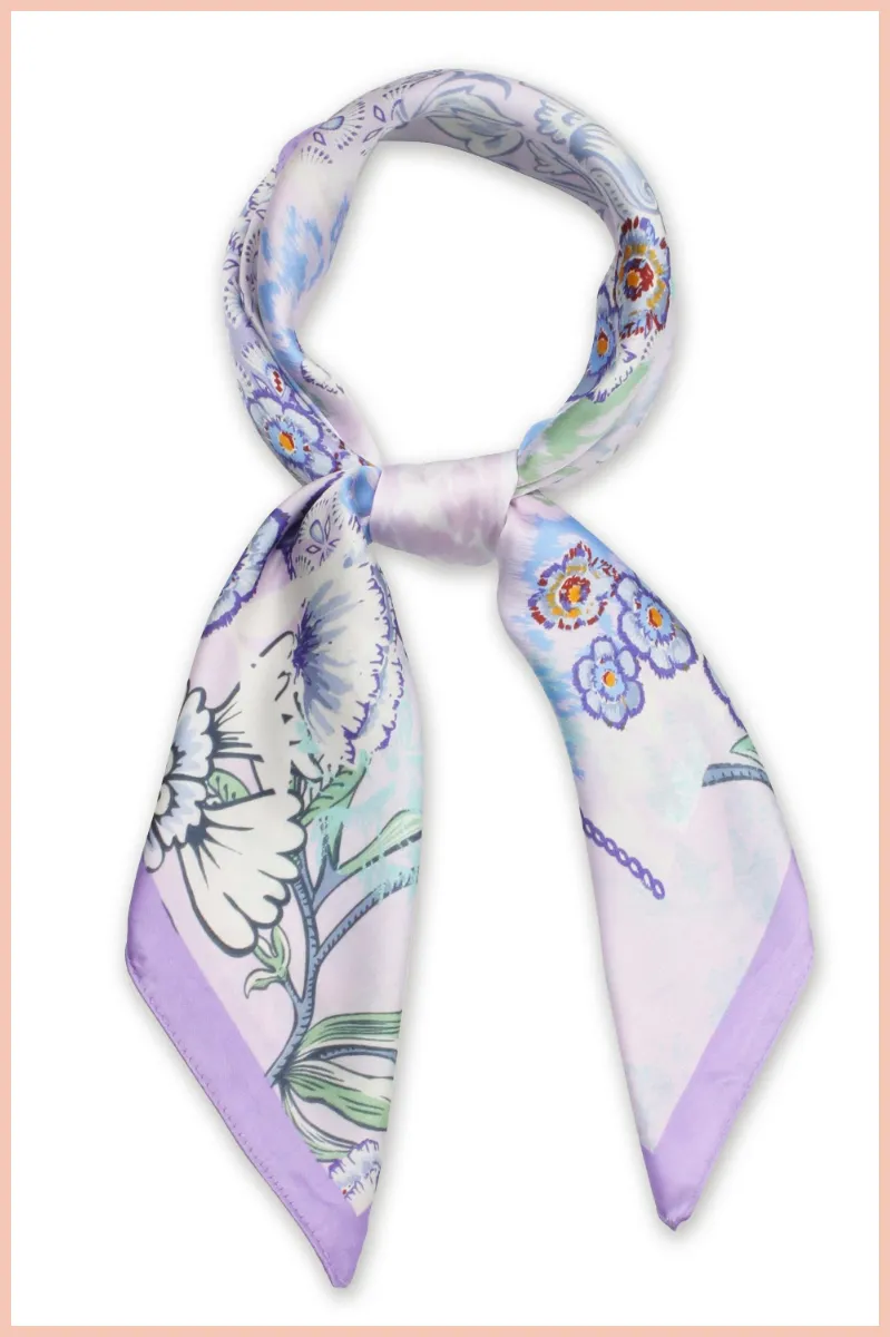 Flower Silky Scarf