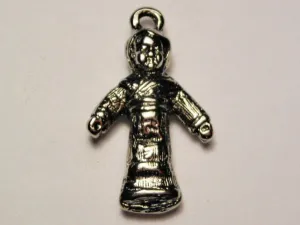 Girl In Kimono Genuine American Pewter Charm