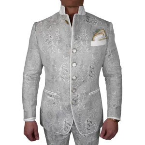 Grigio Damask Mandani Jacket