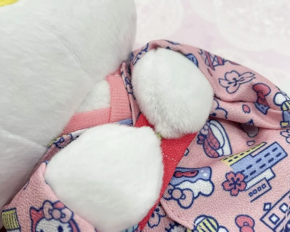 Hello Kitty Plush in Floral Komono 8" or 10" (Japan Edition)