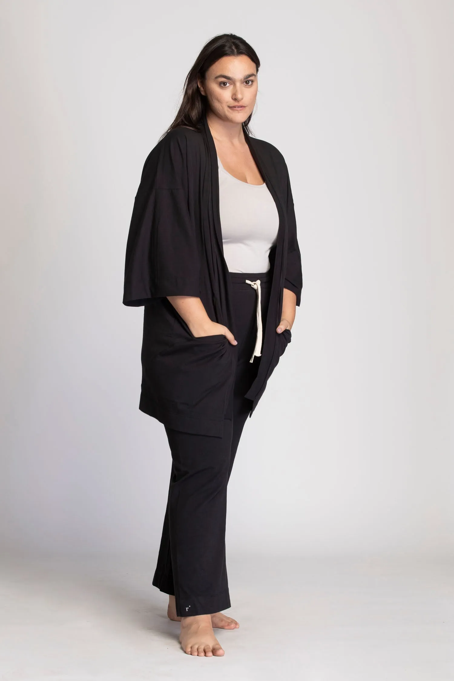 I'mPerfect Soft Modal Lounge Kimono Cardigan 25%off