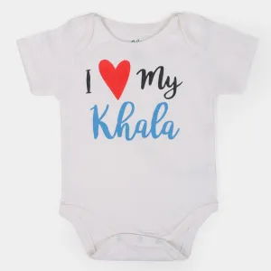 Infant Cotton Unisex Romper Khala - B.White