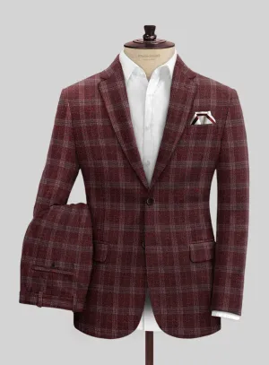 Italian Austor Checks Tweed Suit