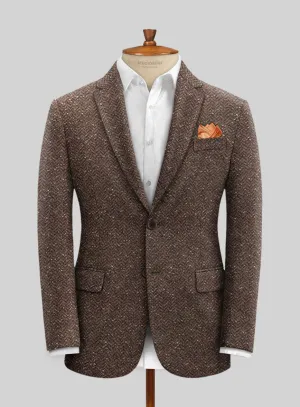 Italian Cosmic Brown Tweed Jacket