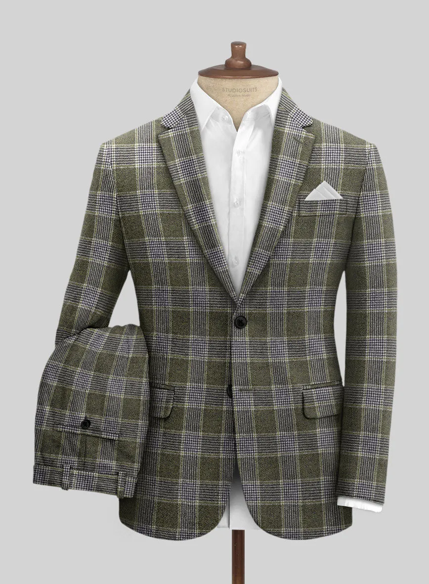 Italian Fabrizio Check Tweed Suit