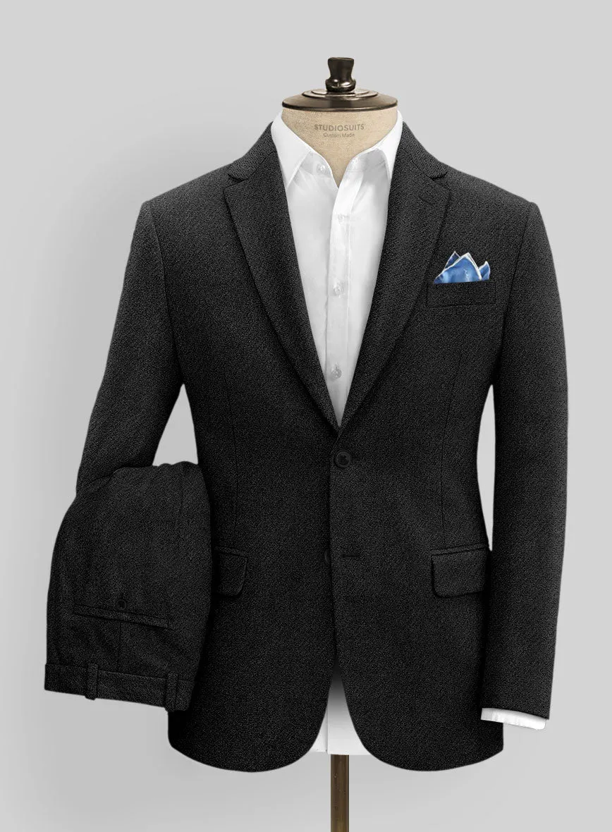 Italian Highlander Black Tweed Suit