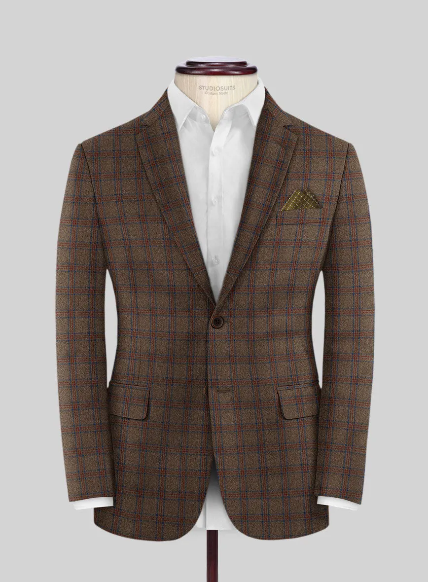 Italian Iana Brown Wool Jacket