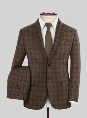 Italian Iana Brown Wool Suit