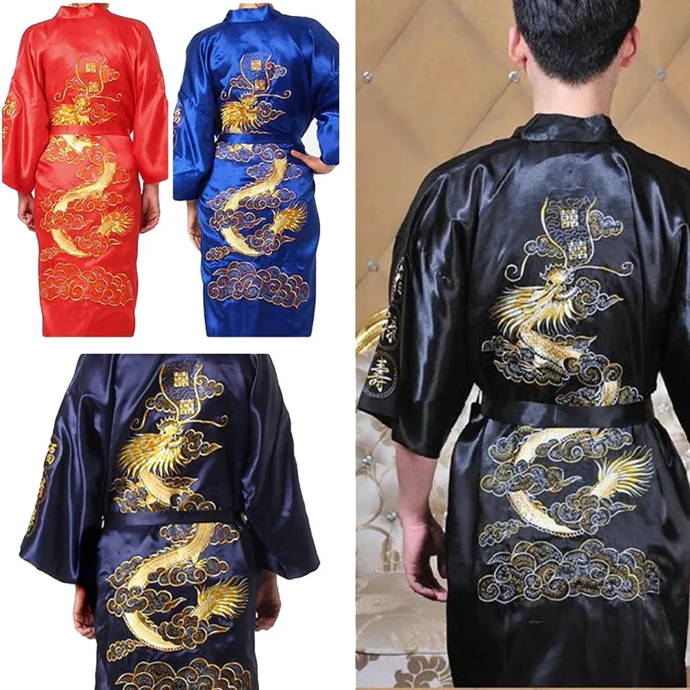 Japanese Dragon Embroidery Robe