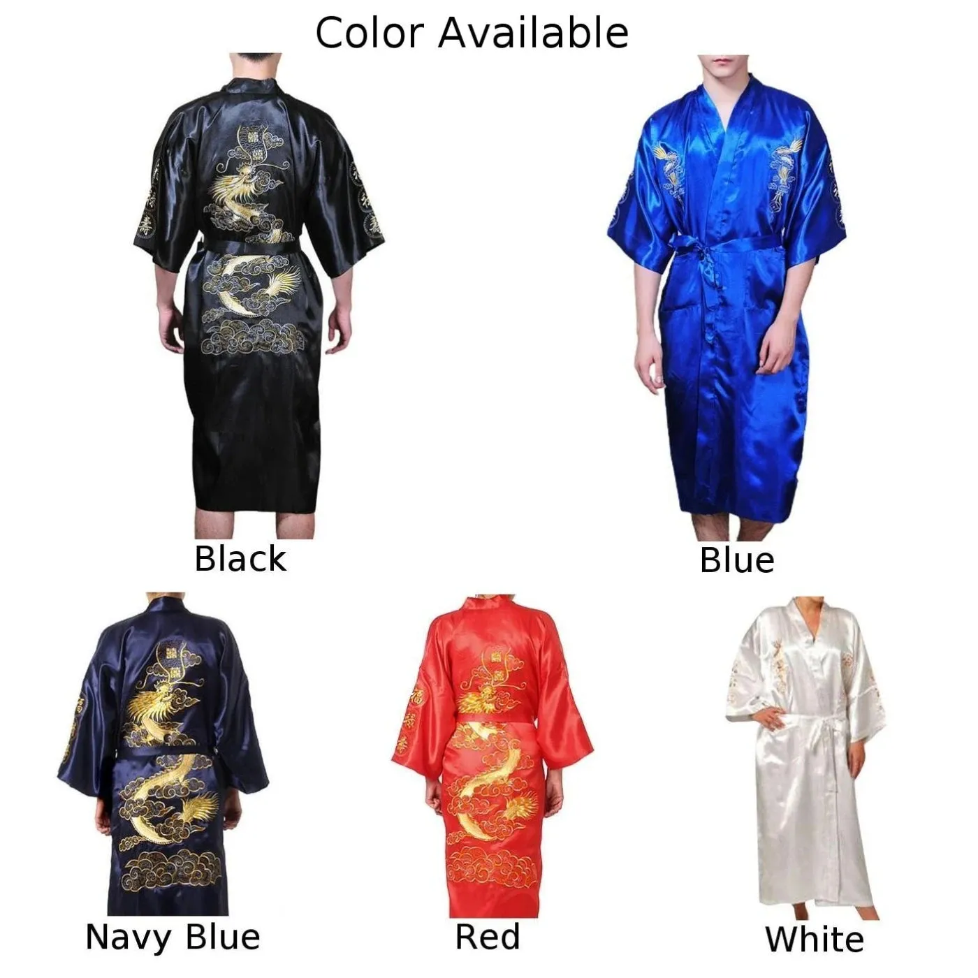 Japanese Dragon Embroidery Robe