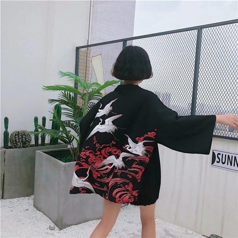 Japanese Kimono Cardigan - Streetwear Style