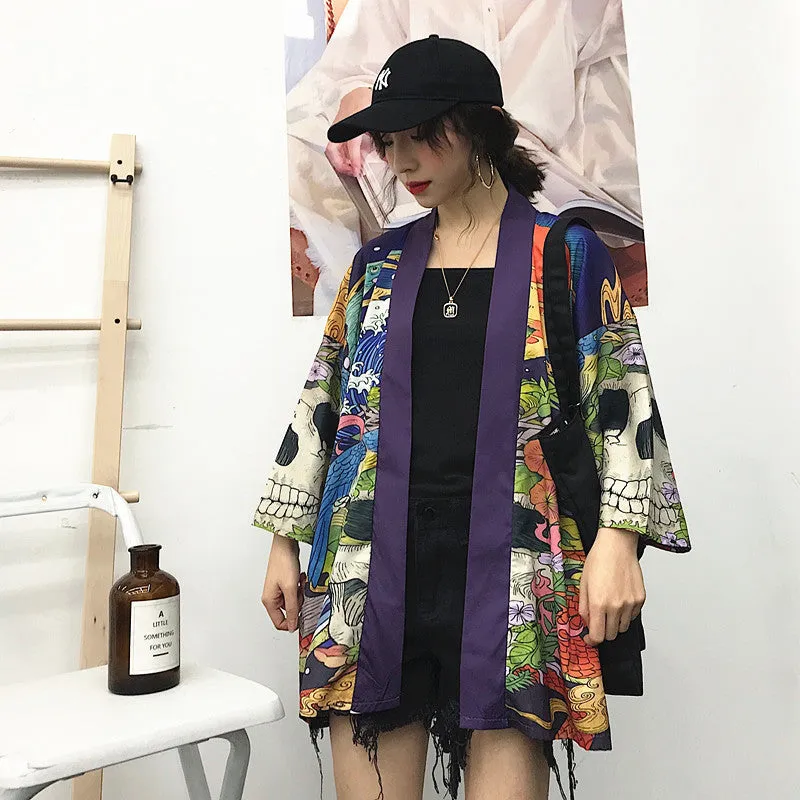 Japanese Kimono Cardigan - Streetwear Style