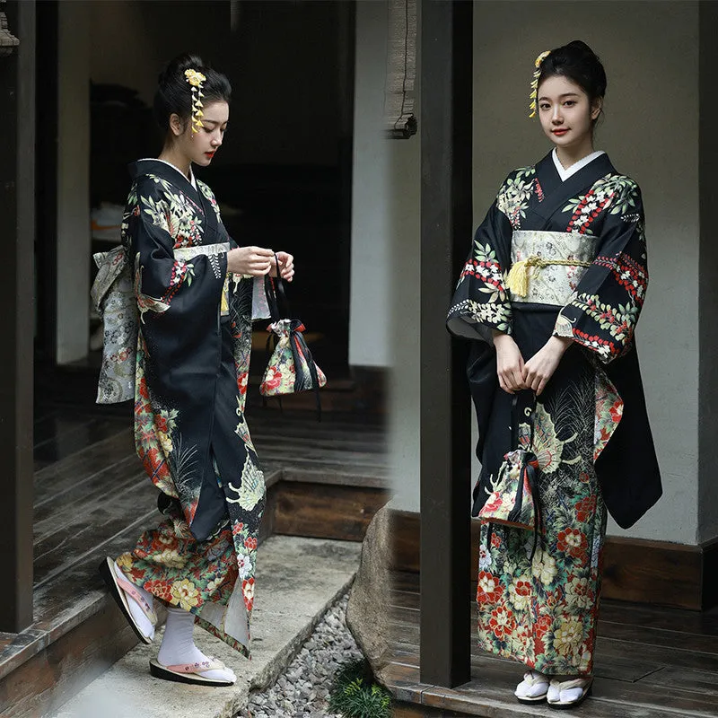 Japanese Modified Kimono Women's Formal Traditional Dress