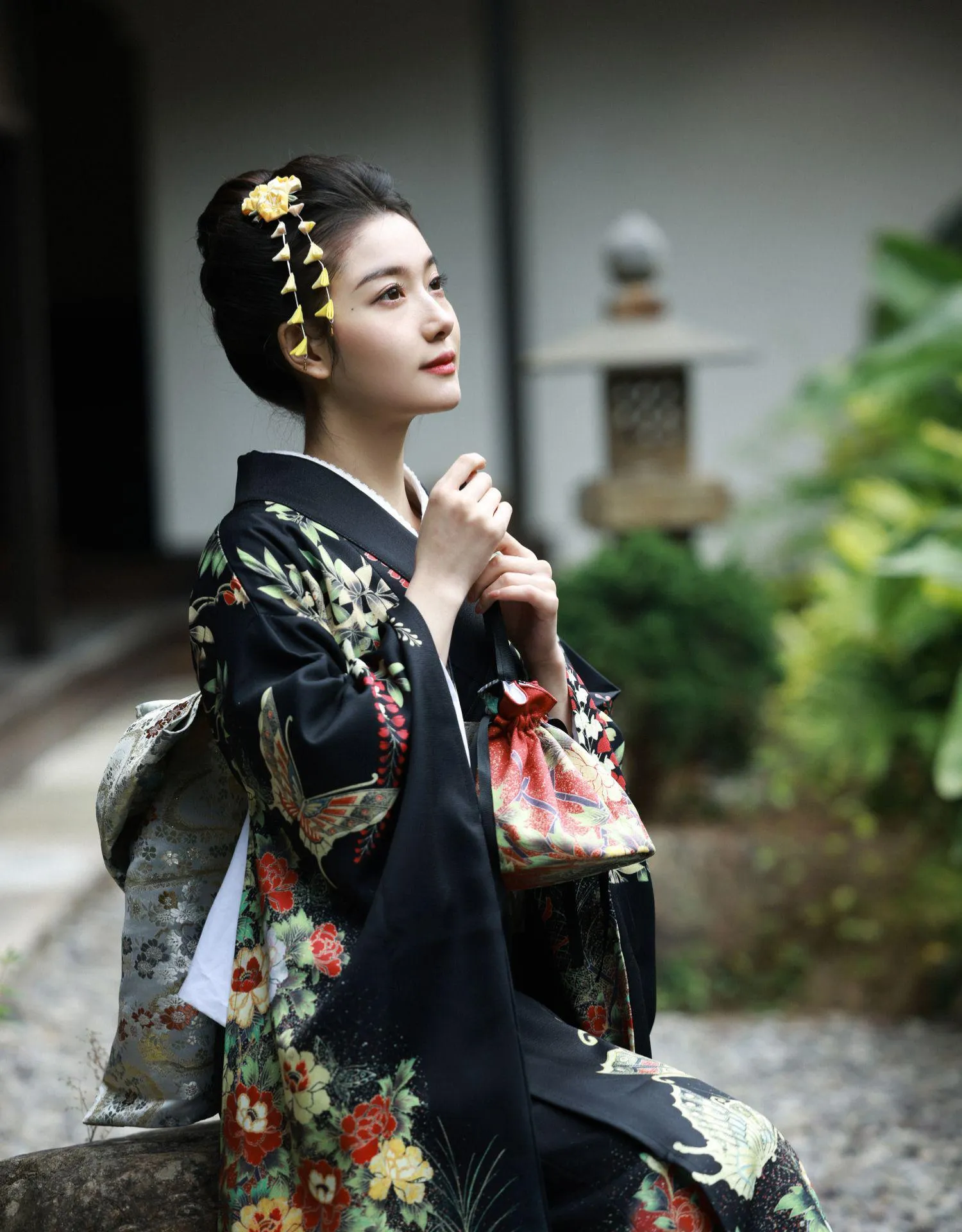 Japanese Modified Kimono Women's Formal Traditional Dress