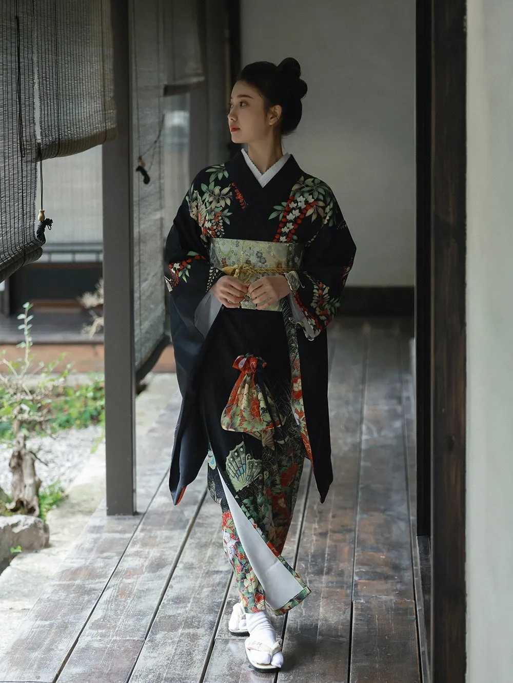 Japanese Modified Kimono Women's Formal Traditional Dress