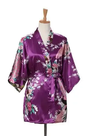 Japanese Peacock Robe For Woman