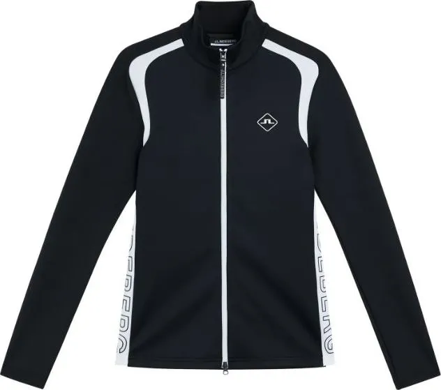 J.Lindeberg Women&#x27;s Solar Full Zip Mid Layer Black | Buy J.Lindeberg Women&#x27;s Solar Full Zip Mid Layer Black here | Outnorth