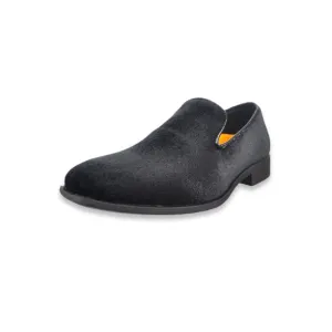 Jodano Slip On Boys Velevt Dress Shoes Black