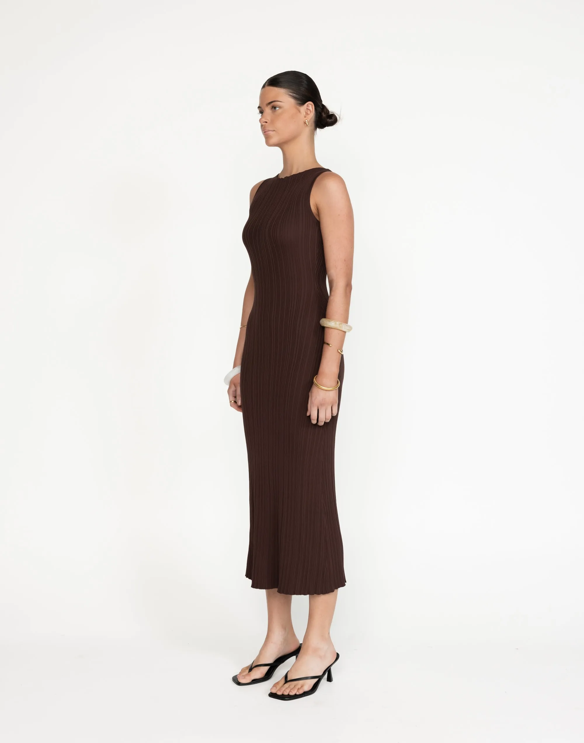 Kienna Maxi Dress (Cocoa)