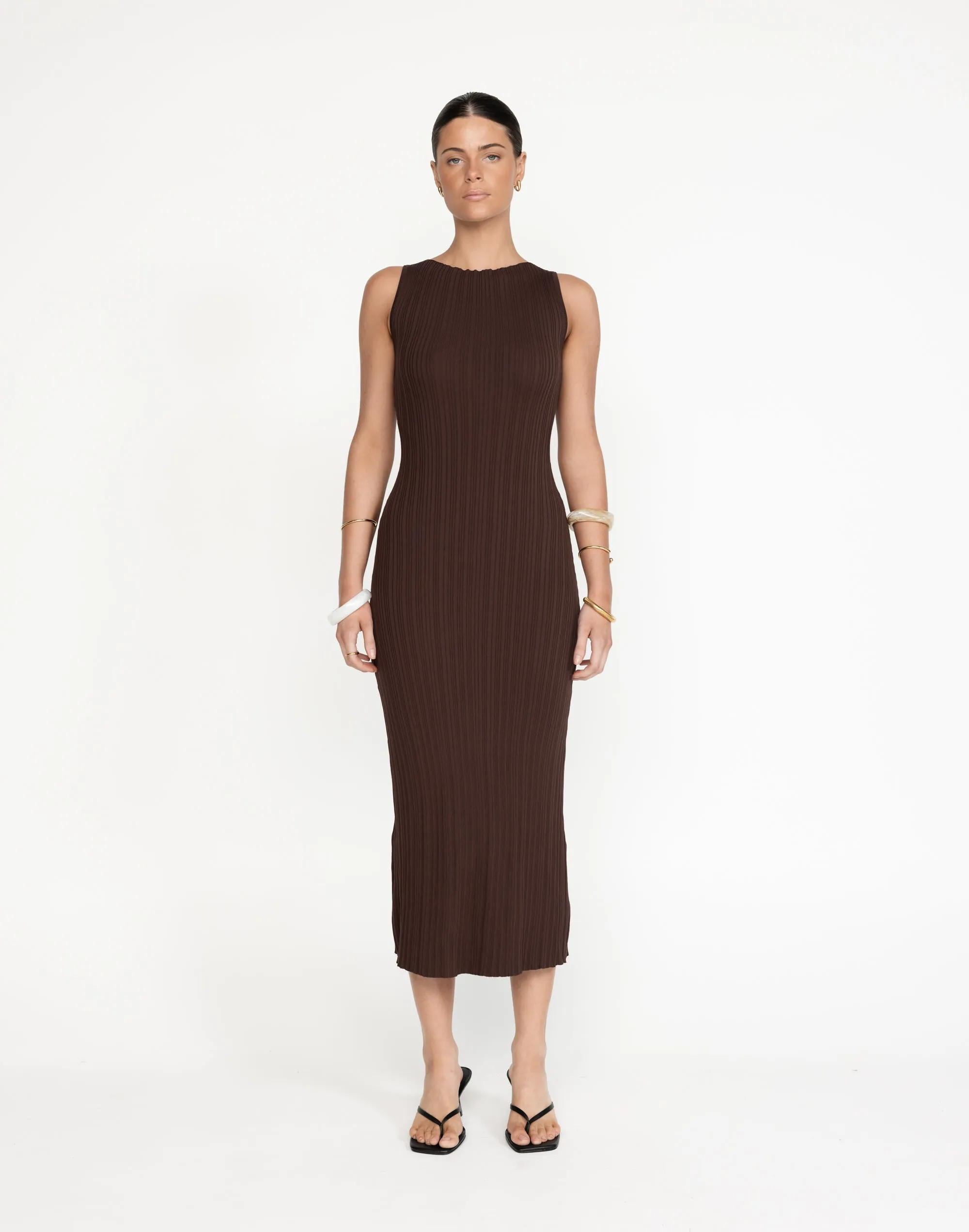 Kienna Maxi Dress (Cocoa)