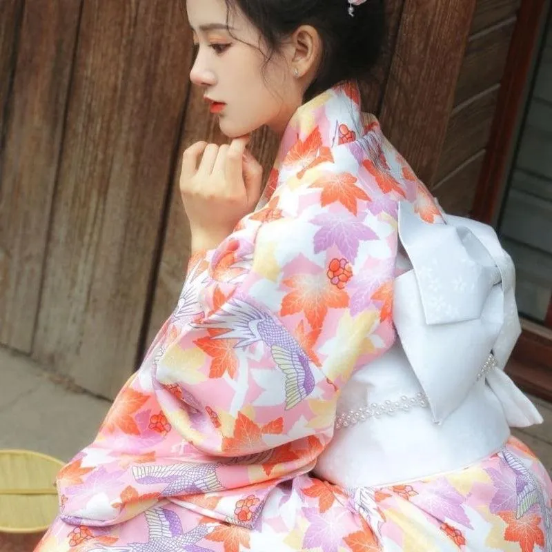 Kimono Japonais Fleuri Coloré