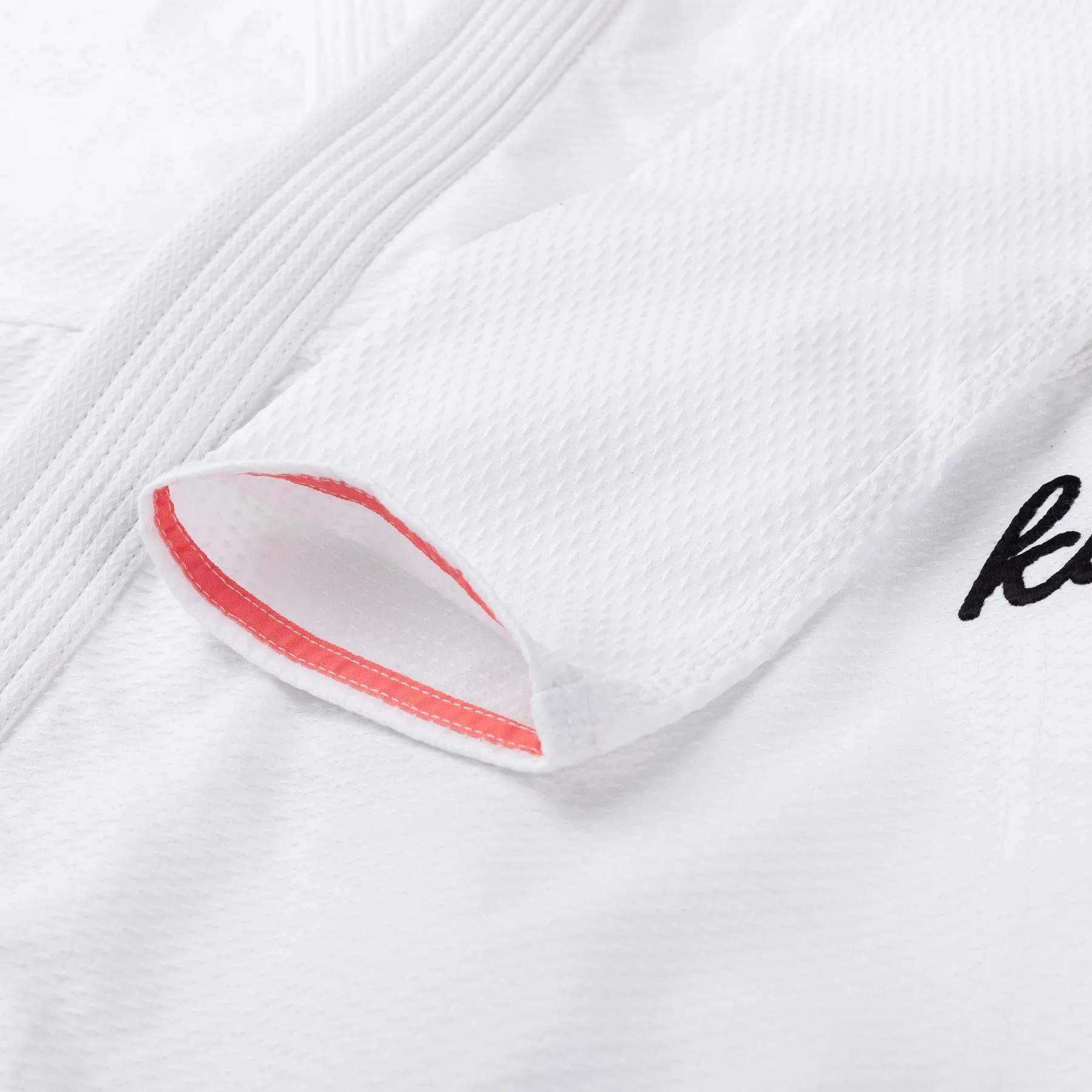 Kitsune "Cursive Lite" Women's BJJ Gi - White / Coral