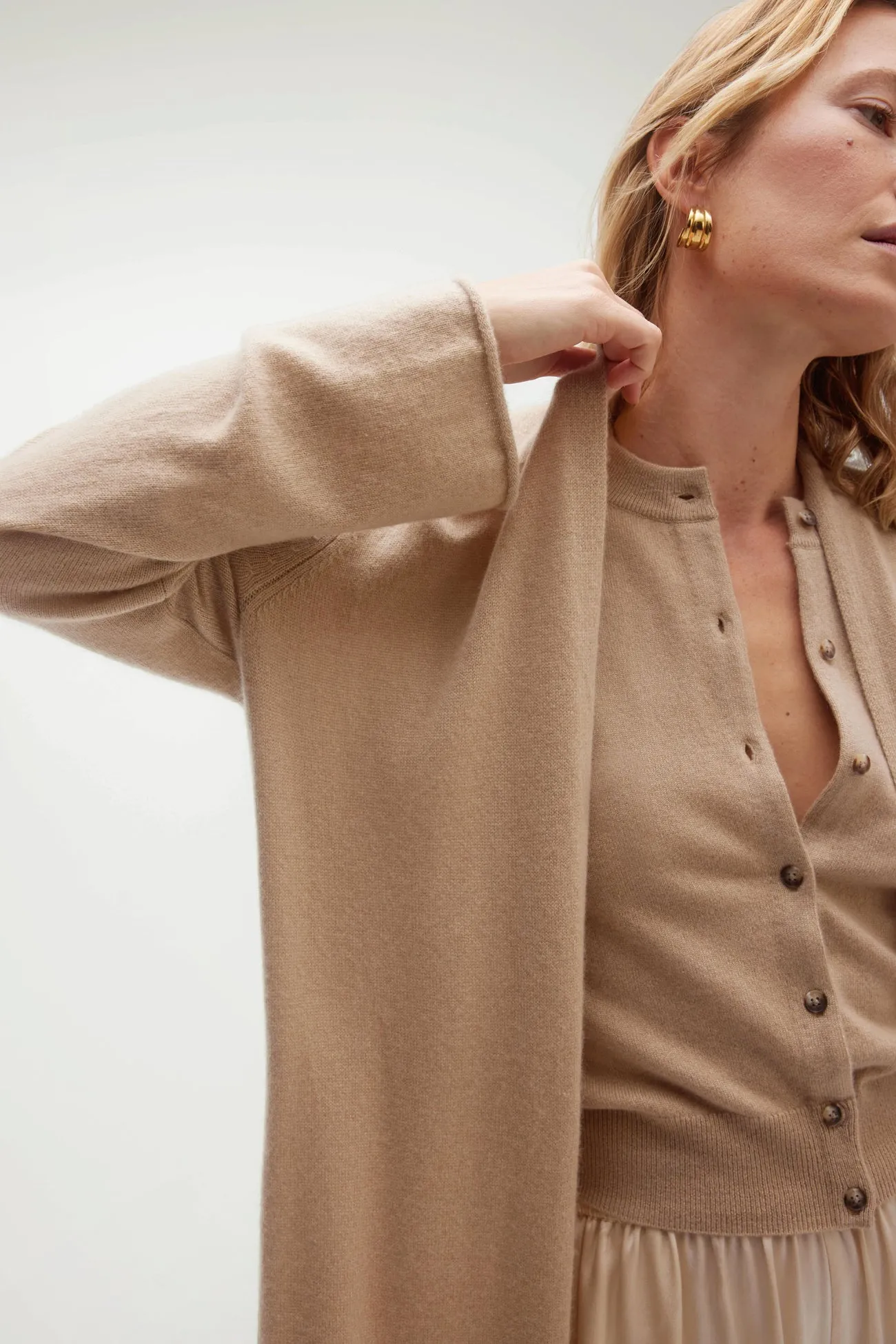 KYLA LONGLINE CASHMERE CARDIGAN