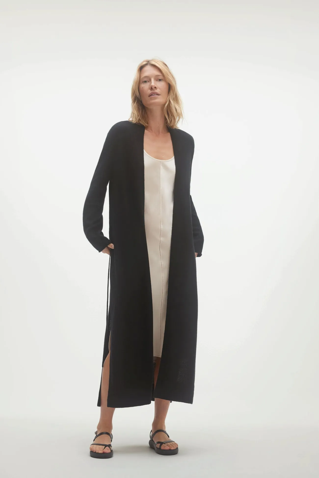 KYLA LONGLINE CASHMERE CARDIGAN