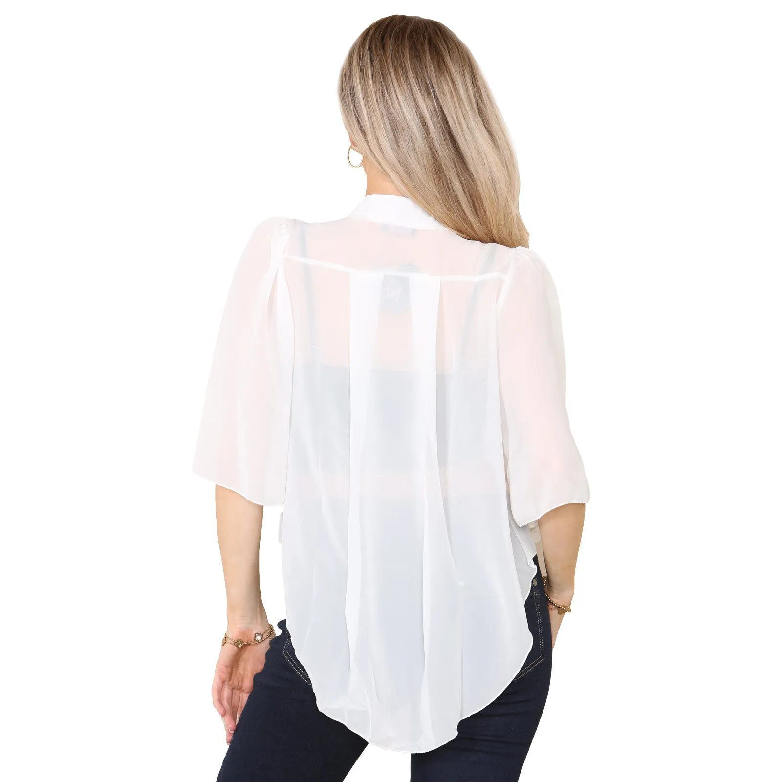 Ladies Bow Kimono Top