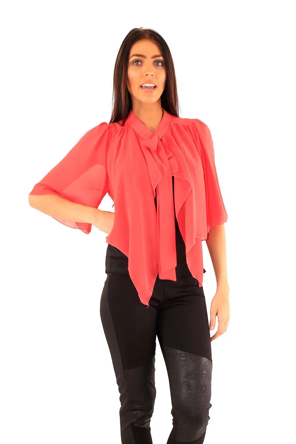 Ladies Bow Kimono Top