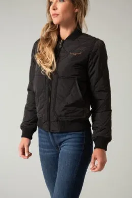 Ladies Kimes Ranch Marinos Bomber Jacket - Black