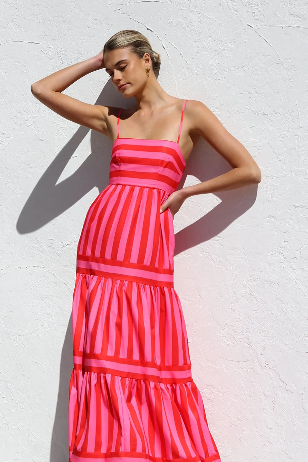 Laina Dress PINK/RED