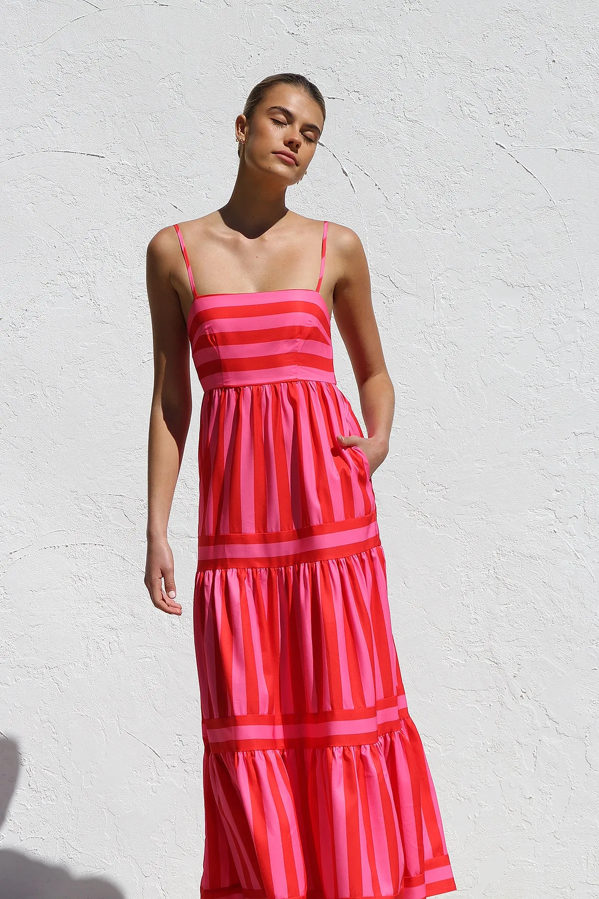 Laina Dress PINK/RED