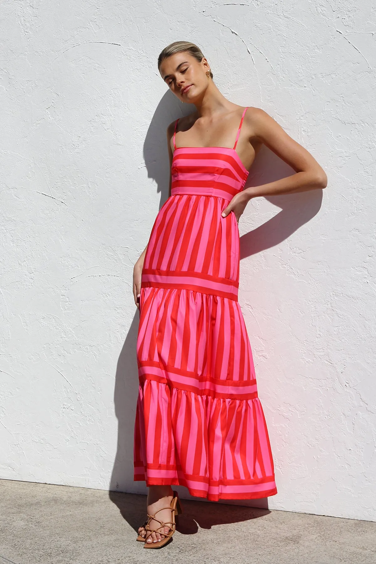 Laina Dress PINK/RED