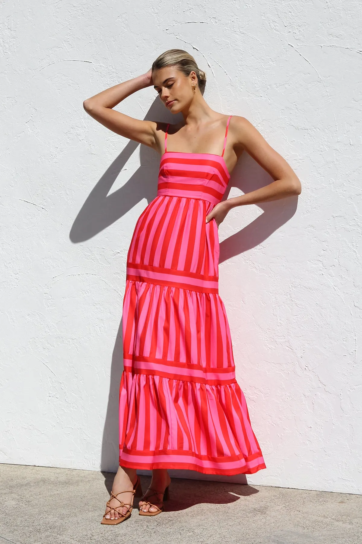 Laina Dress PINK/RED