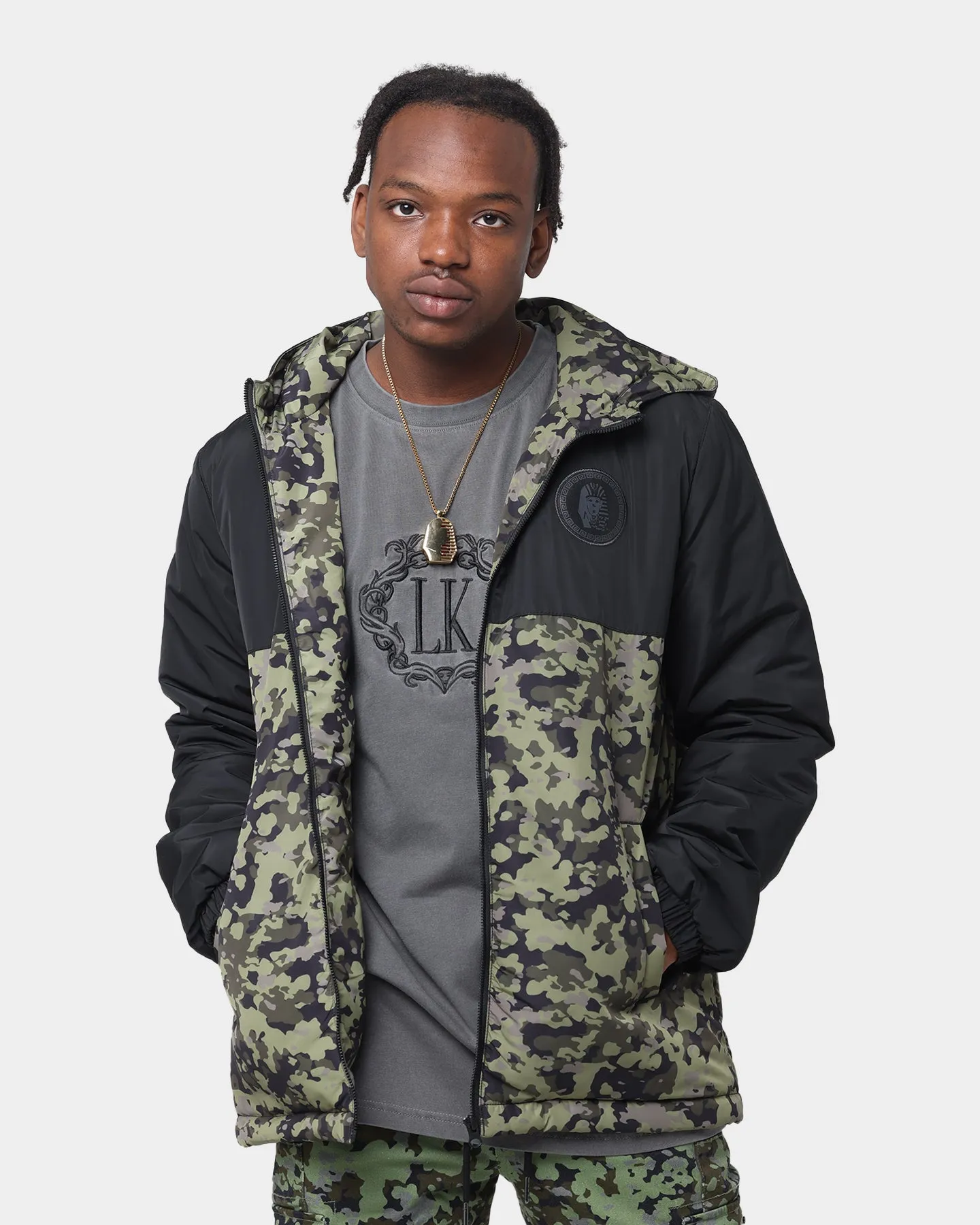 Last Kings Pharaoh Panel Jacket Camo/Black