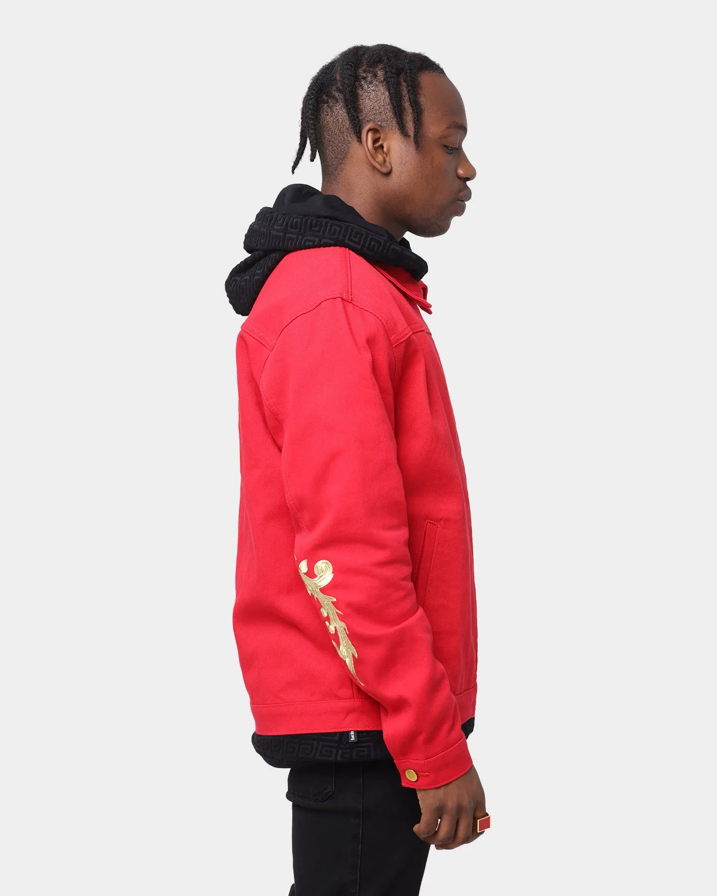 Last Kings The Throne Denim Jacket Red