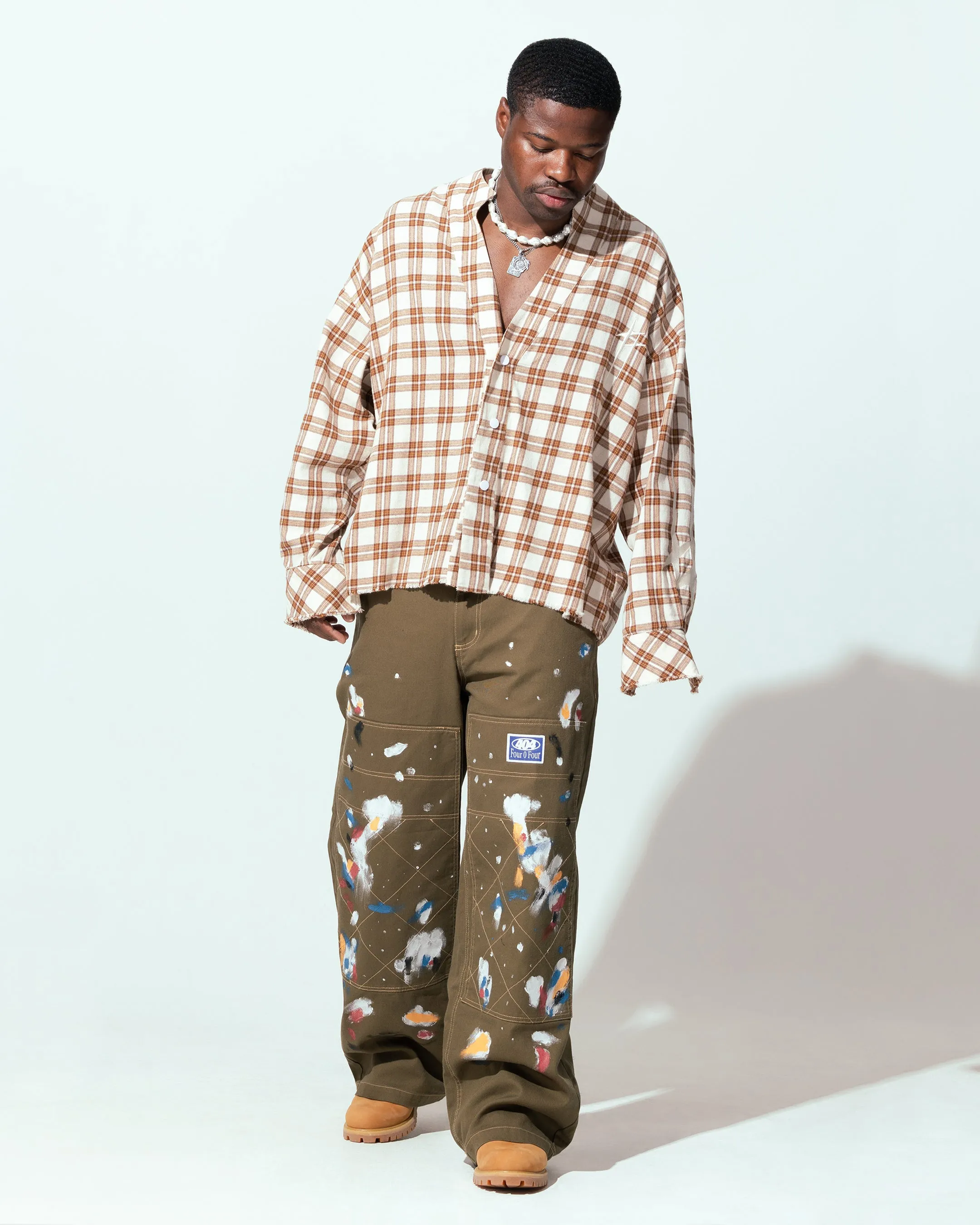 Loiter Kimono Flannel Tan