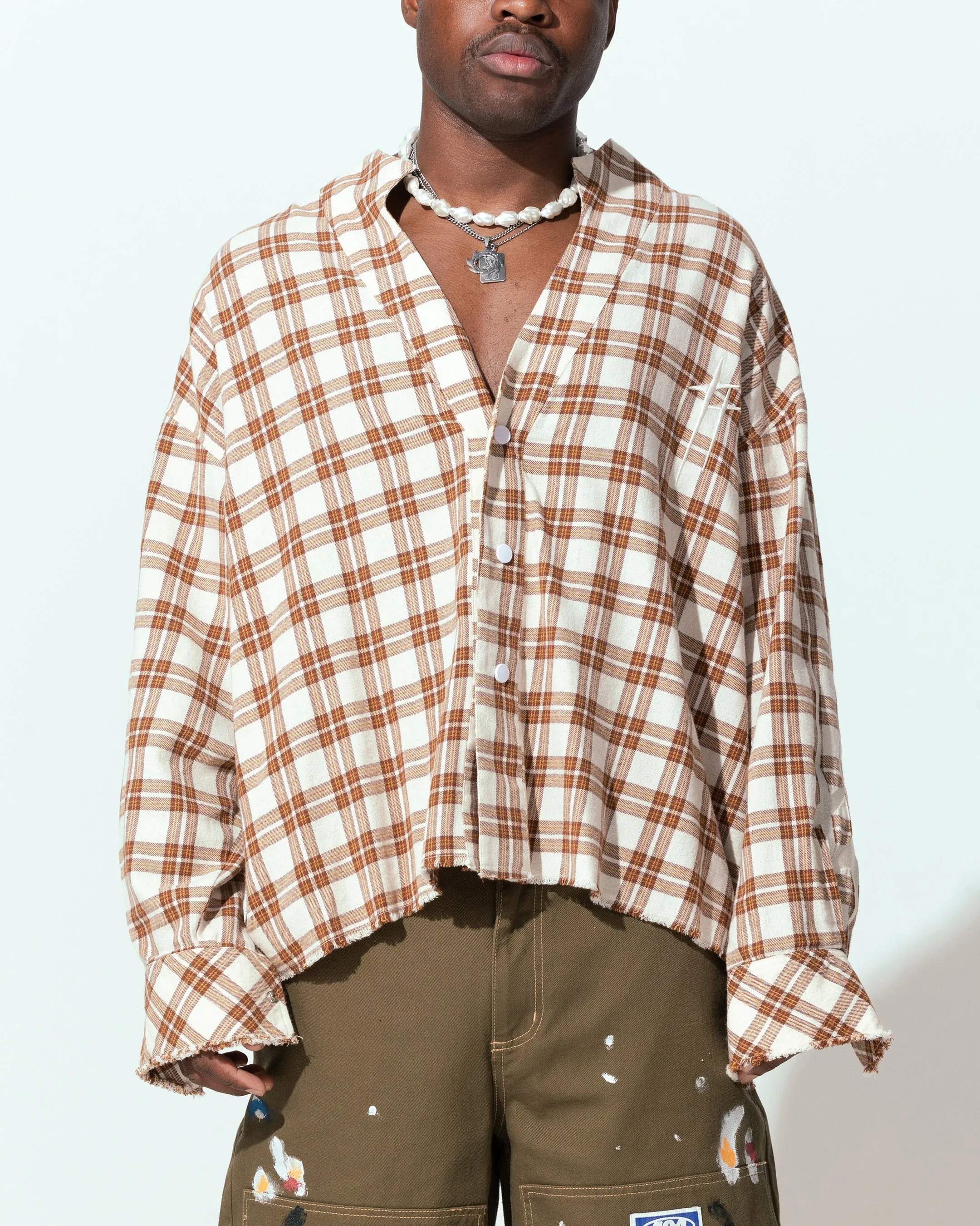 Loiter Kimono Flannel Tan