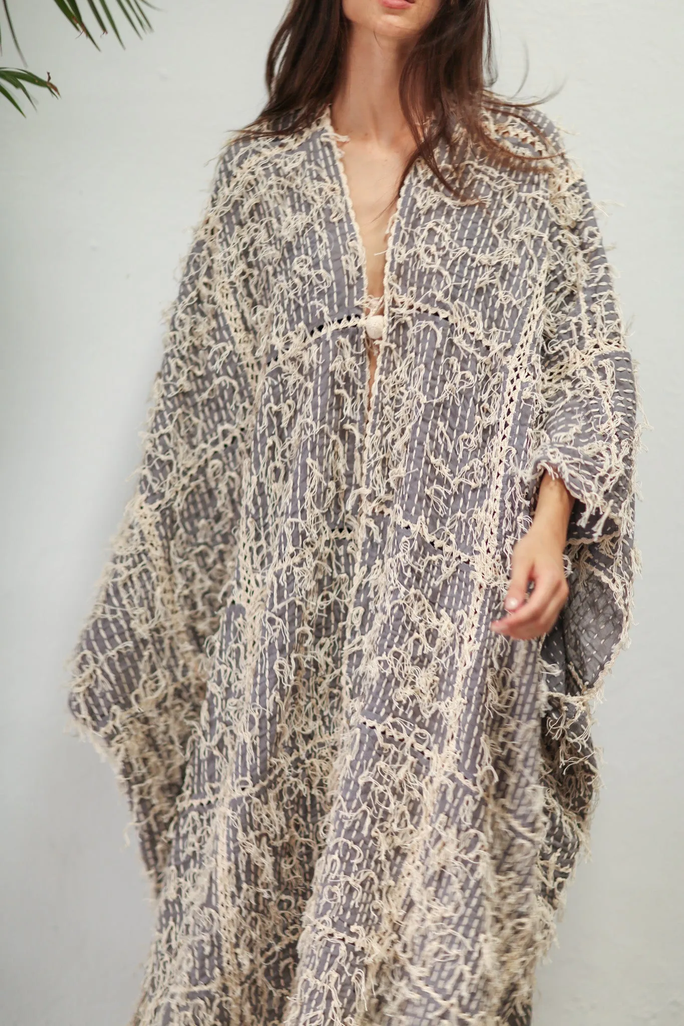 MAXI KIMONO HAND STITCH BONYU