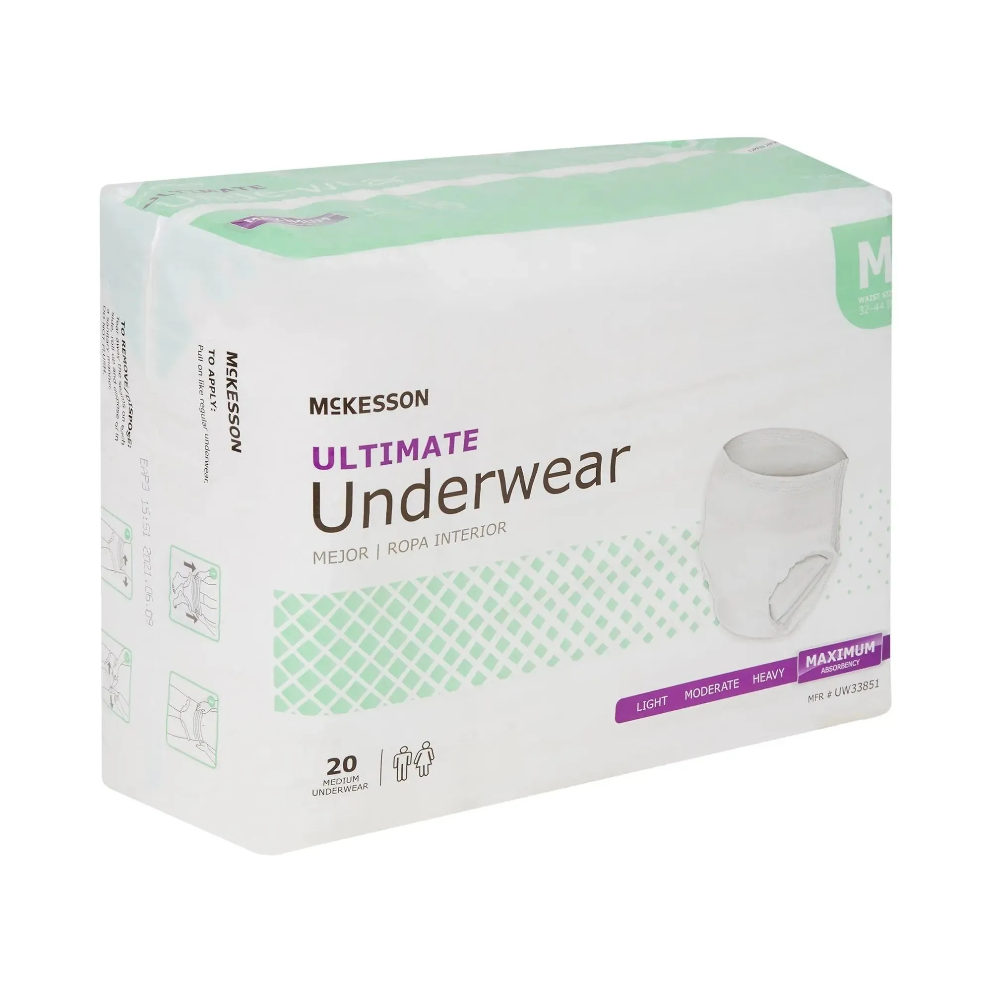 McKesson Ultimate Maximum Absorbent Underwear, Medium