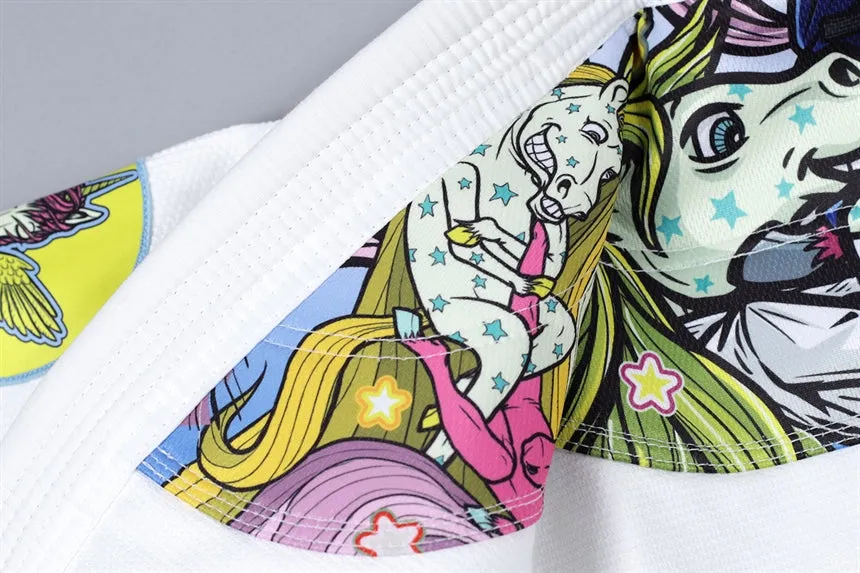 Meerkatsu "Zen Unicorn" Women's BJJ Gi - White