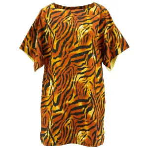 Modern Kimono Pocket Dress - Tiger