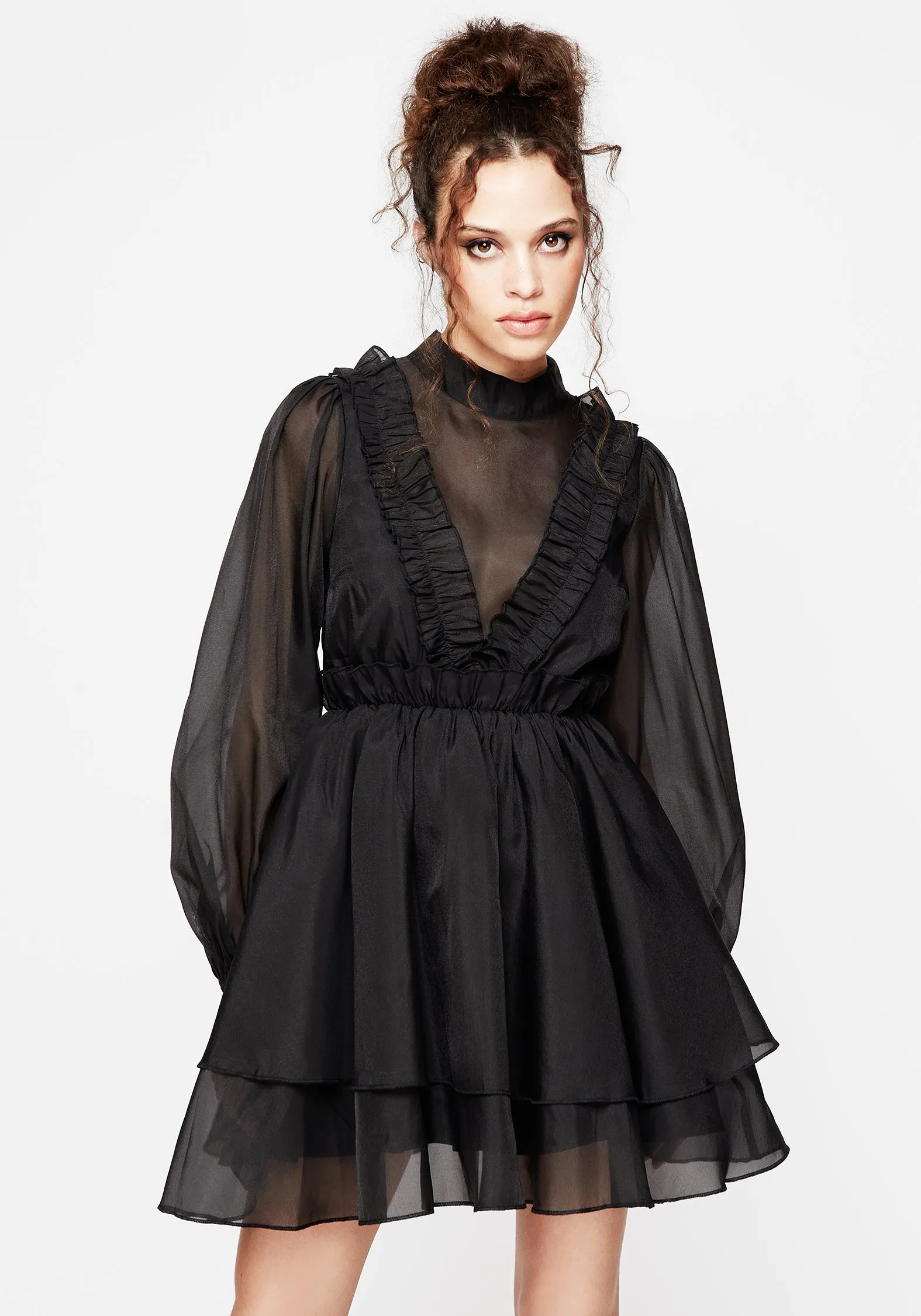 Morose Layered Frill Mini Dress