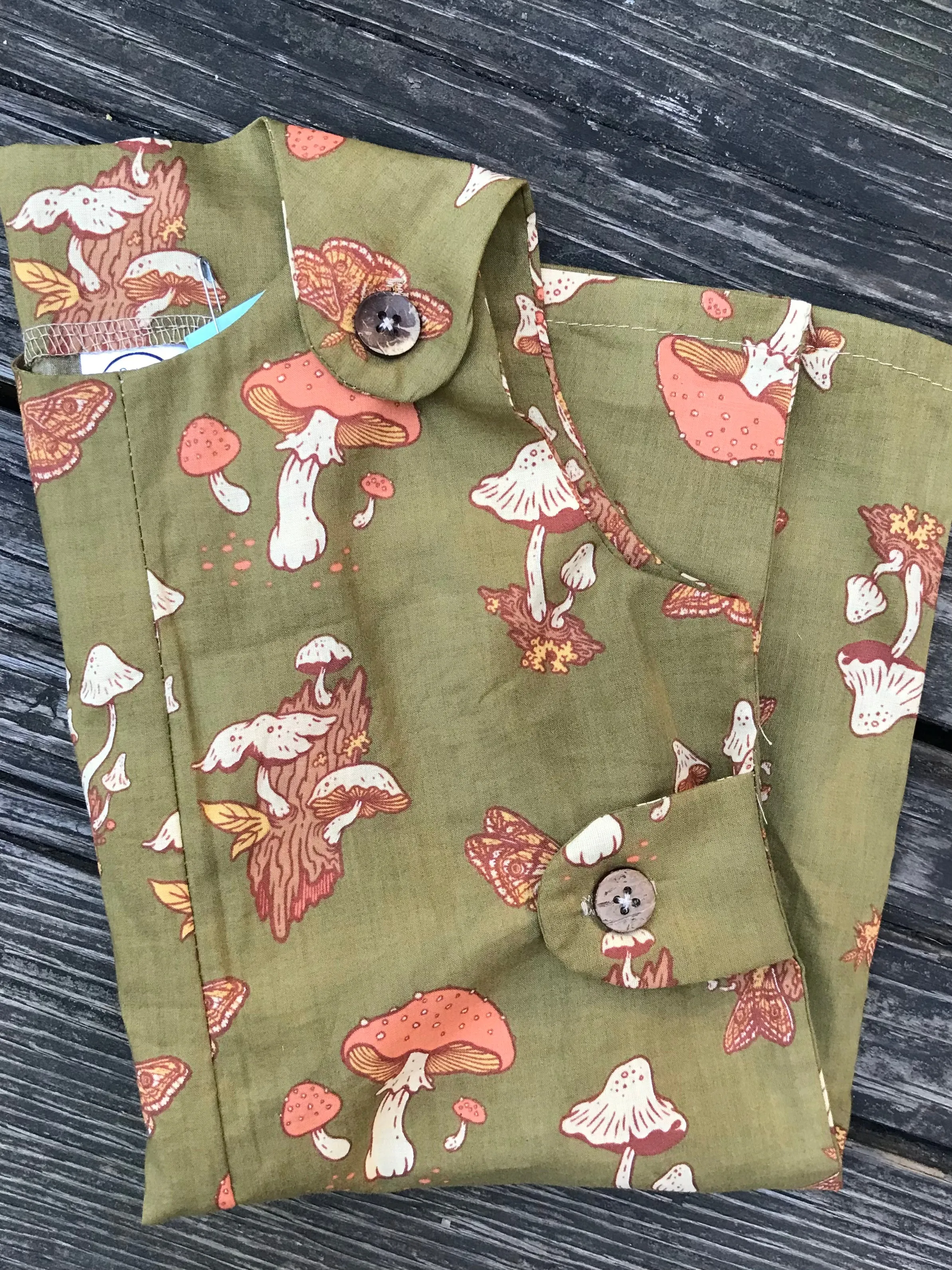 Mushrooms and Moths Baby Romper